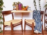 Mesa dobrável de parede: 50 ideias funcionais e tutoriais para decoração