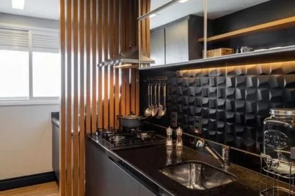 15 ideias para separar a cozinha da lavanderia